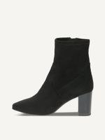 caprice bootie black made of textiles with block heel size 38