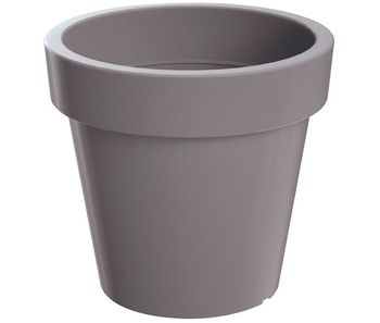 Maceta de plastico lofly en color gris 13,4 (largo) x 13,4 (ancho) x 12 (alto) cm