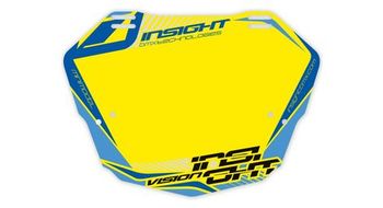 Placa insight  strong vision 2   strong  mini cruiser amarillo azul