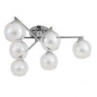 fabrilamp lampara plafon makalu cromo con 6 luces
