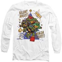 dessins animes camiseta manga larga silent night ninja fight para mujer
