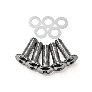 Tornillo de carenado M6x20mm acero cromado juego 5pc