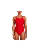 banador de natacion nike solid mujer rojo