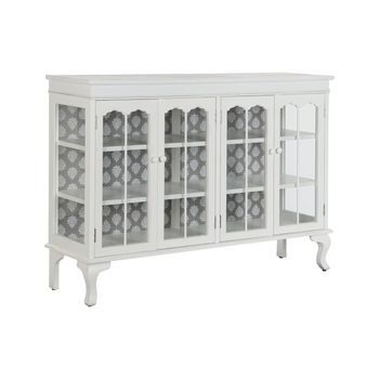 Buffet Abeto Cristal 142,5x40,5x101,5 Blanco