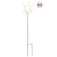 lampara de navidad led plegable 3 unidades blanco 57 cm vidaxl