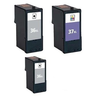 Compatible Multipack Lexmark Z2410 Printer Ink Cartridges (3 Pack) -18C2170E