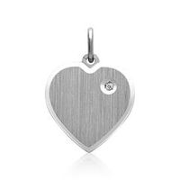 colgante plata 925 circonita forma corazon