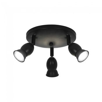 Plafón de techo bala (3 luces)