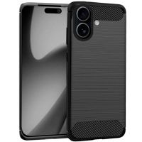 cool funda tpu negra para iphone 17 carbon