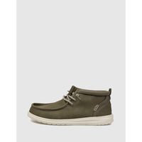 heydude botines zapatilla wally mid gripr classic verde para hombre