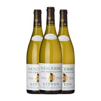 Gitton Vino Blanco Les Montachins Sancerre Crianza 75 Cl 14% Vol. (pack De 3 Unidades)