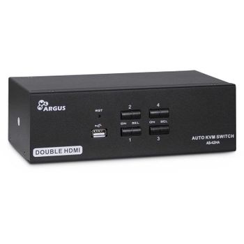 Interruptor KVM Inter-Tech AS-42HA HDMI 4 ordenadores Full HD+