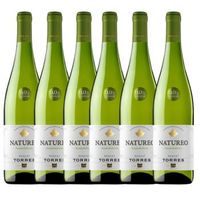 natureo muscat torres - vino blanco sin alcohol - un vino - pack 6 botellas 75 cl - 00 vol