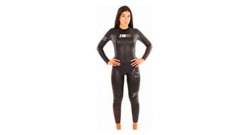 Traje de neopreno z3rod flex negro rojo para mujer