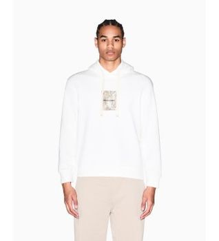 A|X Armani Exchange para hombre. XM002379AF20169U0009 Sudadera Terblanco (S), Casual, Algodón