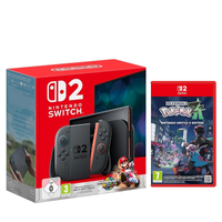 nintendo switch 2 version europea  garantia local  mario kart world preinstalado  pokemon leyendas z-a r pack consola original nintendo switch 2 con 2 juegos