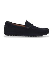 boss para hombre 50541750 mocasines de piel noel marino 45 plano ante ninguno homewear