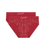 emporio armani para hombre em000251af19049 set 2 slips san valentine rojo xl homewear algodon