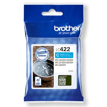 Brother LC422C Cyan Original Standard Capacity Ink Cartridge