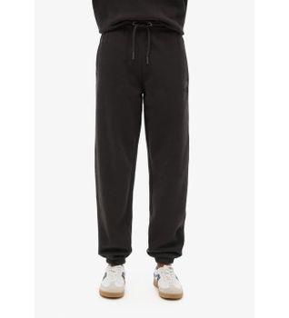 Superdry para mujer. W7011098A Pantalón Jogger de bajos elásticos con logotipo Essential negro (L), Casual, Algodón