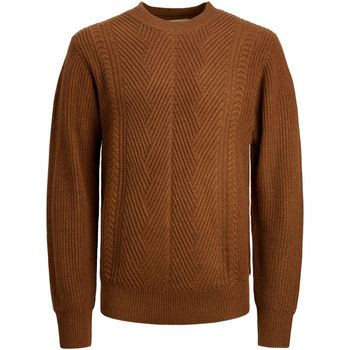 Jack & Jones Jersey 12240577 JPRBLUCARTER KNIT CREW NECK CAMBRIDGE BROWN para hombre