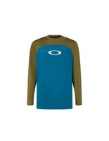 camiseta de ciclismo oakley free ride rc ls verde