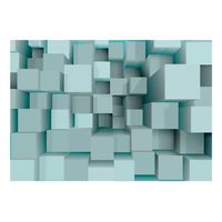 papel pintado 3d - rompecabezas azul 150x105 cm