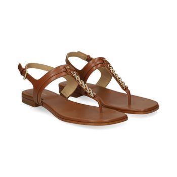 Michael Kors Sandalias Planas Mujer - Marrón Talla 10