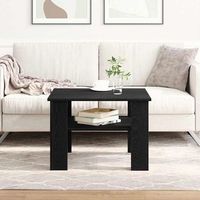 vidaxl mesa de cafe roble negro 60 x 60 x 42 cm madera de ingenieria