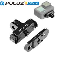 base de montaje magnetica plegable de aluminio puluz con liberacion rapida para gopro mission 1 1 pro  hero12 11 10 9 8 black max