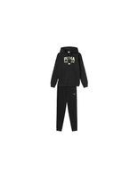 chandal puma graphic hooded suit black hombre