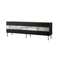 mueble tv leon oro humo
