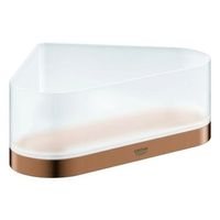 bandeja jabonera esquina con soporte grohe selection bronze 41038dl0
