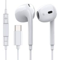 auriculares intrauditivos con tipo c  blanco
