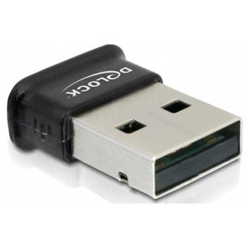 Tarjeta de Red Delock USB 2.0 Bluetooth 4.0 3 Mbit/s Negro ultramini