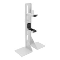 soporte grafico mars gaming mca-gcbpro blanco acero base magnetica antideslizante ajustable