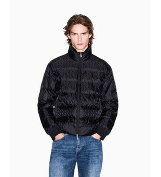 A|X Armani Exchange para hombre. XM001580AF16628UC001 Chaqueta Acolchada Style negro (L), Casual, Poliamida