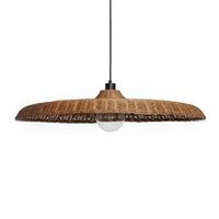 lampara colgante  de ratan nara m marron