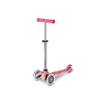 Patinete Mini Micro Deluxe Glow Led Plus Frosty Rosa