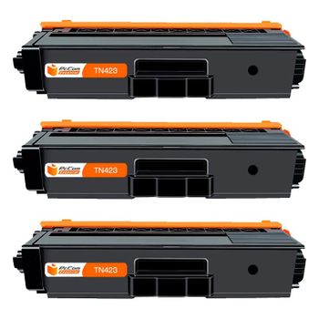Pccom Essential Brother TN421/TN423/TN426 Tóner Compatible Negro Pack 3
