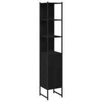 mueble de cuarto de bano roble negro 33 x 33 x 1855 cm