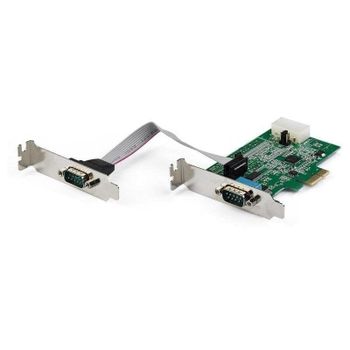 Tarjeta PCIe RS232 de 2 Puertos StarTech.com Perfil Bajo Windows/Linux