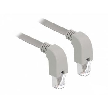 Cable de red DeLOCK 85877 1 m Cat6a S/FTP Gris