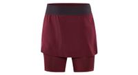 falda craft pro trail mujer  2 en1 burdeos