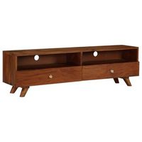 mueble para tv de madera maciza reciclada 140x30x40 cm vidaxl