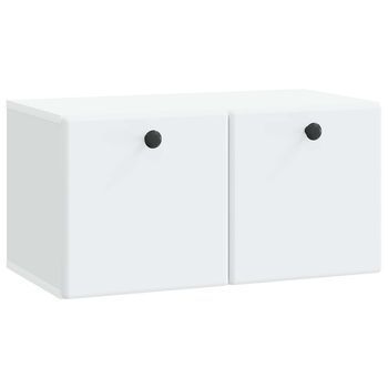 Mueble De Tv De Pared 59,5 X 31 X 30 Cm Blanco Vidaxl