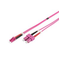 cable de fibra optica multimodo digitus lc a sc om4 5 m