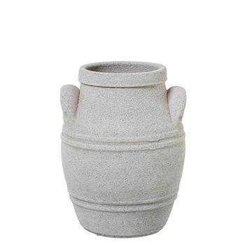 Jarron De Sobremesa Gris Arena