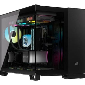 Caja PC Corsair 2500X RGB Micro Torre Vidrio Templado Negra Micro-ATX