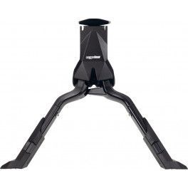 Ergotec Soporte De Caballete Doble Double Flex 3 Regulable 26-28 Pulgadas Aluminio Negro